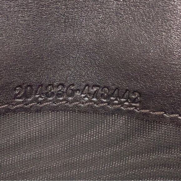 Auth Gucci Guccissima Black Leather Bi-fold Long Wallet W/Box - Picture 15 of 15